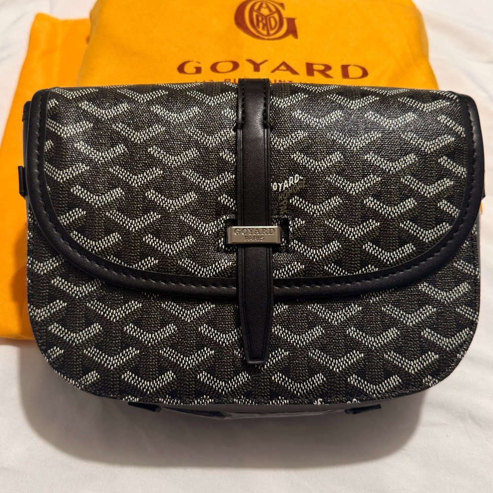 Black Goyard Crossbody Bag